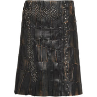 PRADA Patchwork Nappa leather Skirt
