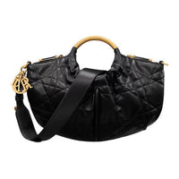 DIOR Calfskin Shoulder Bag, Crossbody Bag, Handbag Women's Black