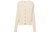 MIU MIU Embroidered logo V neck Cardigan
