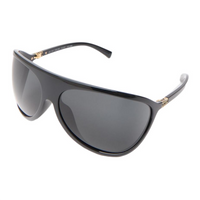 MIU MIU Acetate Irregular Shape Sunglasses Women's Black
