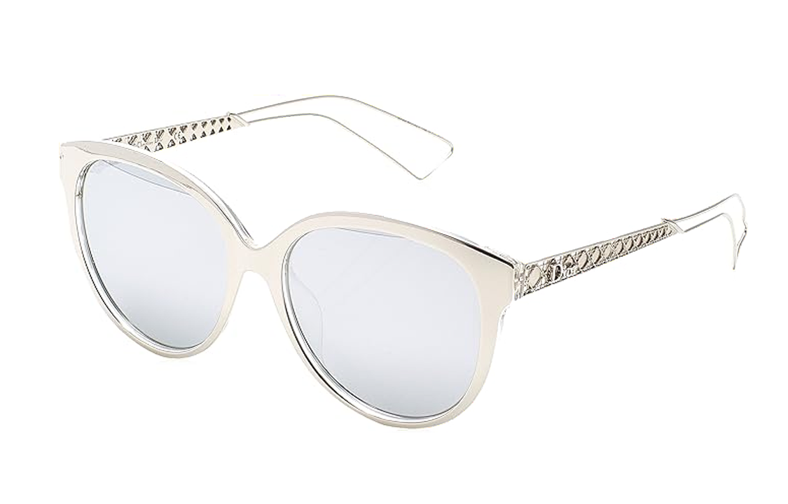 DIOR - Irregular Shape Sunglasses Women's White