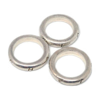 CHANEL 1990 2000s Logo engraved Rings Set Of Three