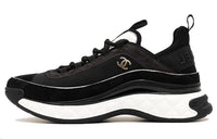 CHANEL Slip-Resistant Breathable Low-Top Casual Shoes Men's Black