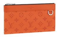 LOUIS VUITTON Pochette Metis Coated Canvas Clutch Small Size Women's Orange