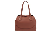 Loro Piana SesiaHappyDay Leather Handbag Shoulder Bag Medium Size Women's Brown