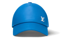 LOUIS VUITTON Cow Leather Metal Parts Baseball Caps Men's Blue