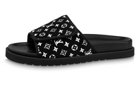 LOUIS VUITTON Miami Slip Resistant Slide Slippers Men's Black