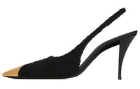 SAINT LAURENT Vesper Slim Heel High Heels 9cm Women's Black