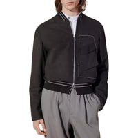 HERMES FW24 Leather Jacket Men's Licorice