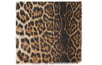 SAINT LAURENT Knit Scarves Unisex Light Umber