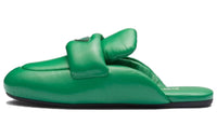 PRADA Abrasion-Resistant Wrap-toe Slippers Women's Green