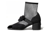 CHANEL Ankle Boots Women's Black