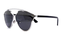DIOR Acetate Metal Irregular Shape Sunglasses Unisex Black