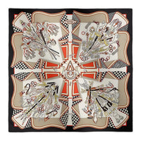 HERMES Silk Scarves Women's Black