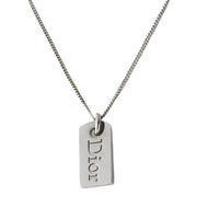 DIOR Metal Necklaces Unisex Silver