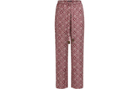 LOUIS VUITTON Pajama Pants Women's Burgundy