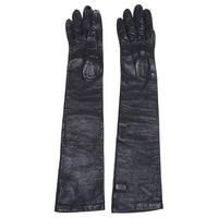 CELINE Lambskin Gloves Women's Black