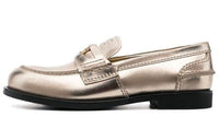 MIU MIU Penny Loafers Women's Gold