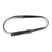 CHANEL Calfskin Leather Belts Women's Black -