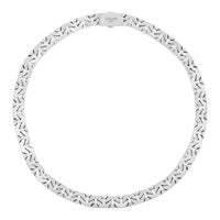 CELINE Mesh Necklace In Sterling Silver With Rhodium Finish