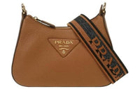 PRADA Leather Crossbody Bag Shoulder Bag Regular Women's Brown