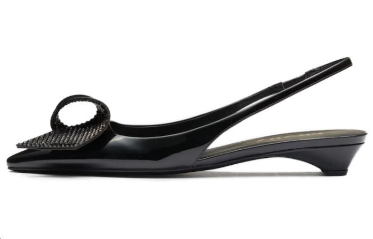 PRADA 25mm Appliqué-detail Leather Pumps