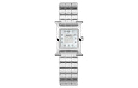 HERMES Heure H Wrist Watch Quartz Movement Stainless Steel Strap Silver Dial Women's Watch