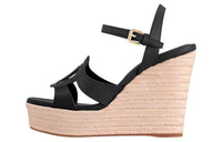 LOUIS VUITTON Isola Strap Sandals 8cm Women's Black