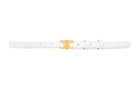 CELINE Fashion Trend Casual Smooth Buckle Leather Belts Women's White