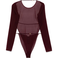 SAINT LAURENT Bodysuits Women's Burgundy