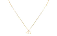 DIOR Classic CD Necklace Series Necklaces Women's Gold