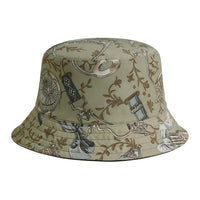 HERMES Nylon Bucket Hats Men's Green