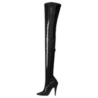 SAINT LAURENT Aylah Knee high Boots 11cm Women's Black