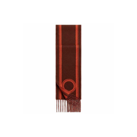 HERMES Knit Scarves Women's Vermilion