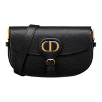 DIOR Bobby Grained Calfskin Crossbody Bag Shoulder Bag Women's Black