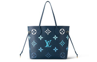 LOUIS VUITTON Neverfull Mm Gradient Blue