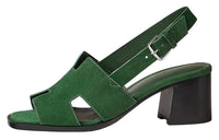 HERMES One Strap Sandals Women's Green