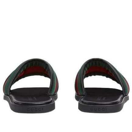 Gucci 25 Interlocking G Slides 'Black Green Red' 835091-HAAHH-8449