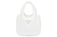 PRADA Re-Nylon Fabric Tote Bag Shopping Bag Handbag Mini Women's White