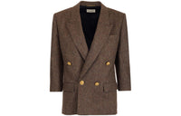 SAINT LAURENT SS22 Jackets Coats Women's Umber