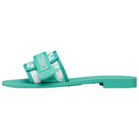 DIOR DIORIVIERA Slide Slippers Women's Tiffany Blue Color