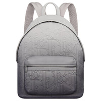 DIOR Rider 2.0 Cow Leather Backpack Unisex Gray Black