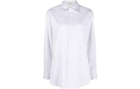 SAINT LAURENT Cassandre Striped Long-Sleeved Shirt