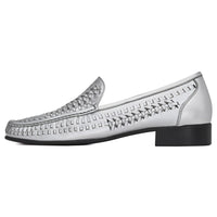 SAINT LAURENT Swann Men's Casual Shoes Men Low Top Silver Gray