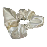 DIOR Silk Hair Ties Unisex White