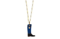 HERMES Necklaces Women's Navy Blue