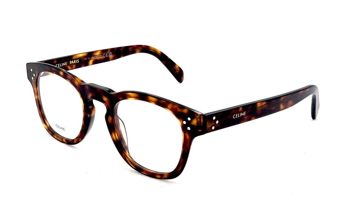 CELINE   Rectangular Eyeglass Frames Men's Tortoiseshell