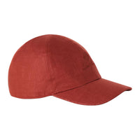 Loro Piana Linen Baseball Caps Men's Deep Ginger Yellow