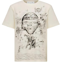 DIOR T-Shirts Unisex Ecru