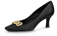LOUIS VUITTON Rotary Slim Heel High Heels 6.5cm Women's Black